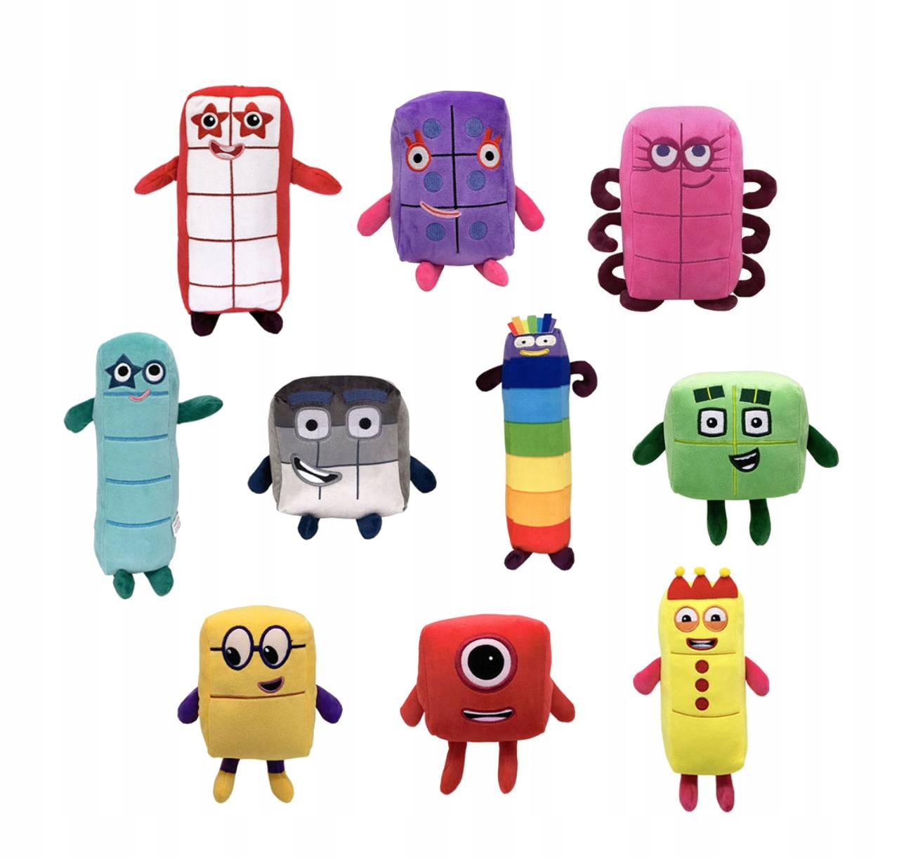 Numberblocks Maskotka Zestaw Maskotek 10SZT Plusz na urodziny