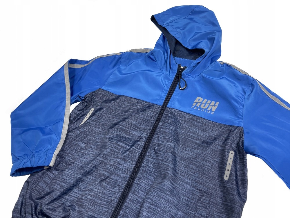 KURTKA wiatrówka RUN r 12 - 146/152 cm BLUE Bohater brak