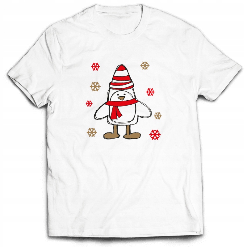 

Koszulka Świąteczna Mikołajki Pingwin S