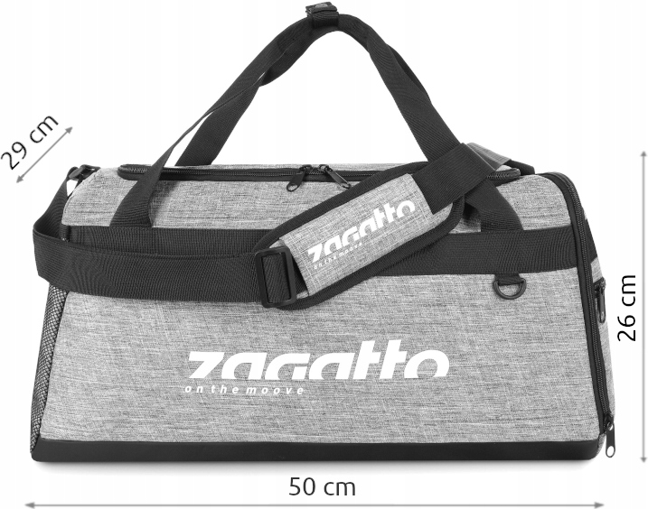 Torba podróżna weekendowa pojemna z paskiem 37L Model ZG702