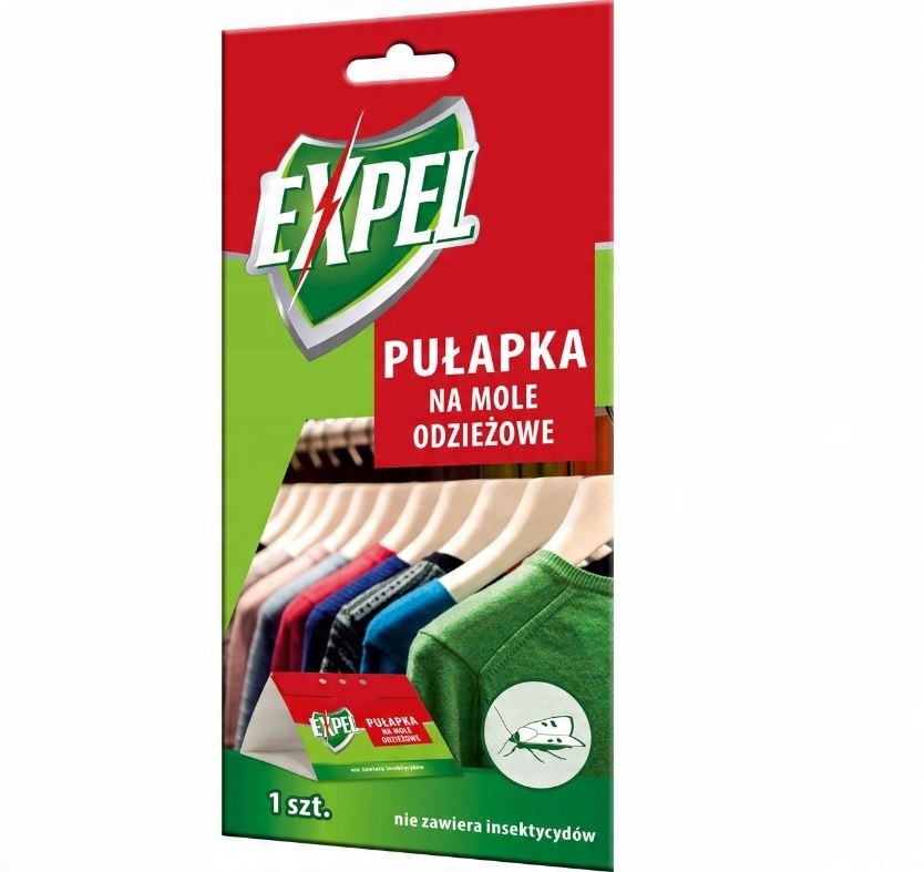 

Expel Pułapka łapka lep na mole odzieżowe