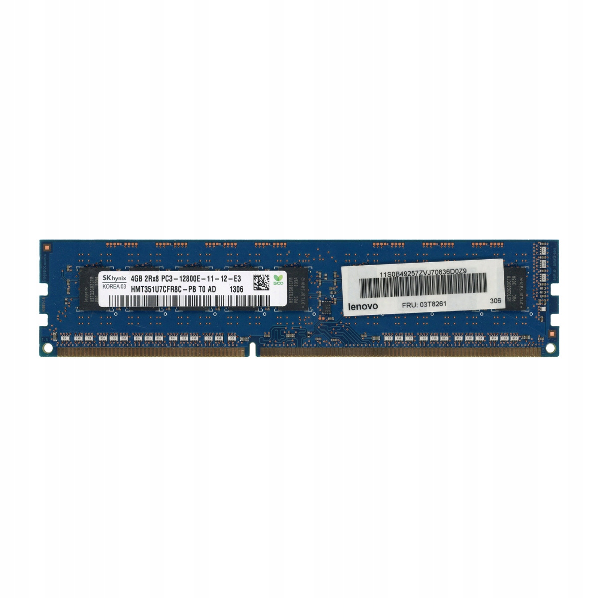 Lenovo 03T8261 4GB DDR3 1600MHz Bez Vyrovnávací Paměť Ecc HMT351U7CFR8C-PB