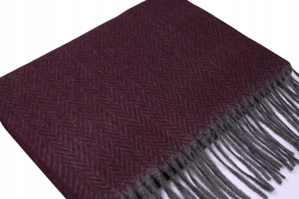 Bordowy Miękki Szalik V.Fraas Cashmink Marka inna