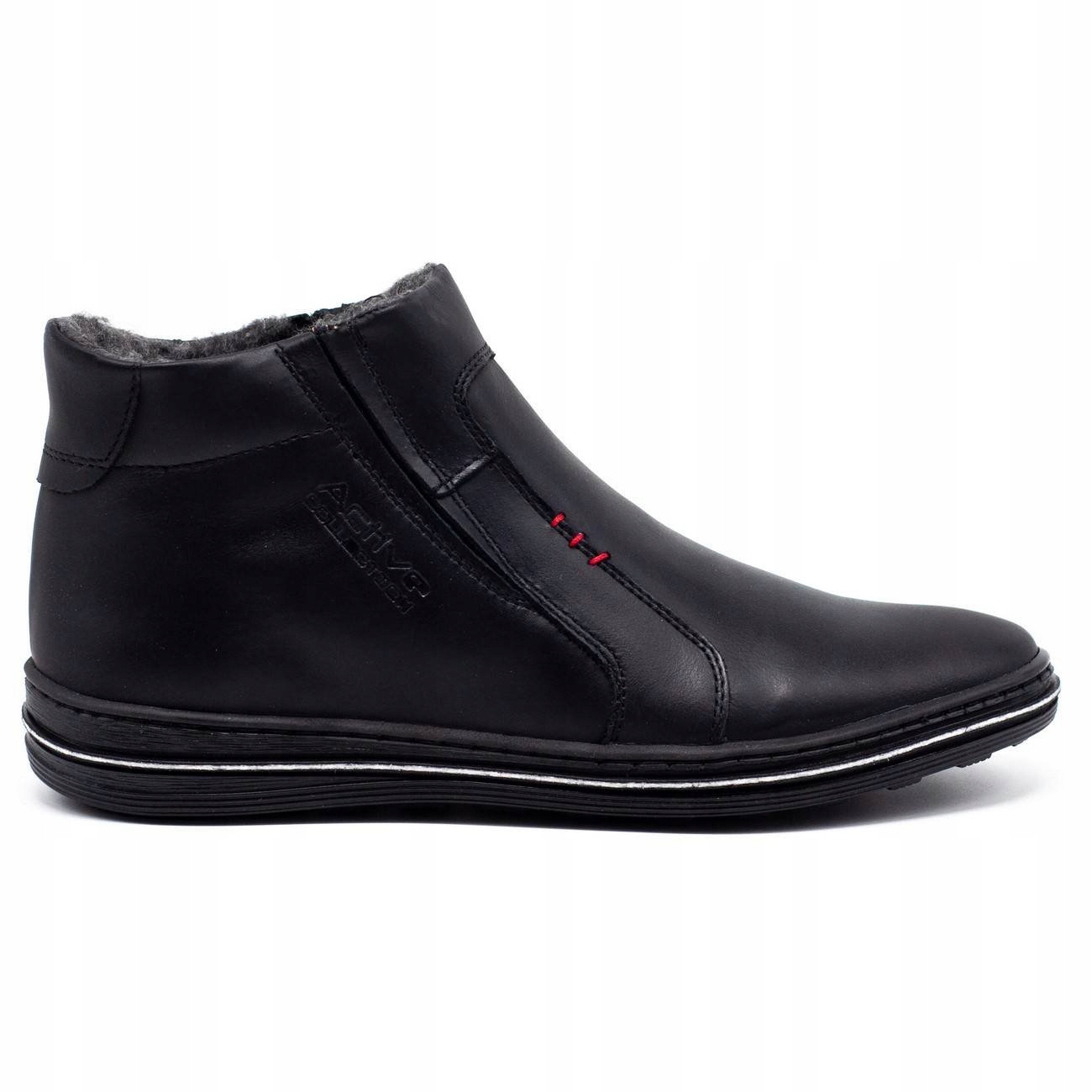 

Czarne Skóra naturalna Buty Polbut r.43