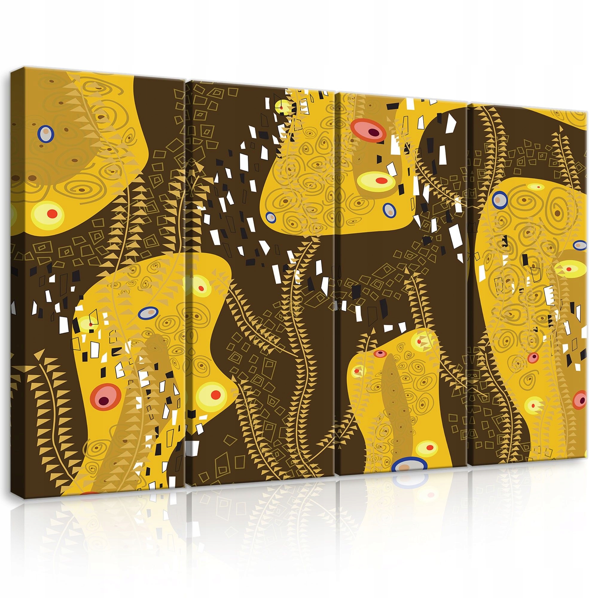 Obraz 120x80 Zlaté moderní vzory Klimt abstrakce ornament bohatství luxus