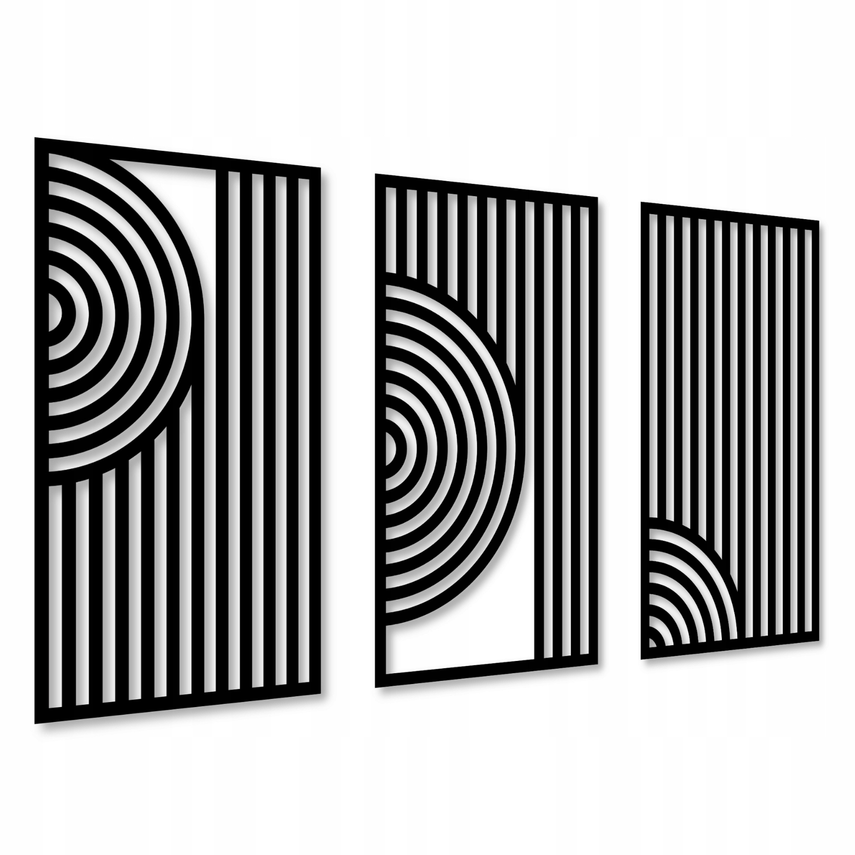 

Geometryczna Dekoracja Ścienna 3d Z Drewna Panele