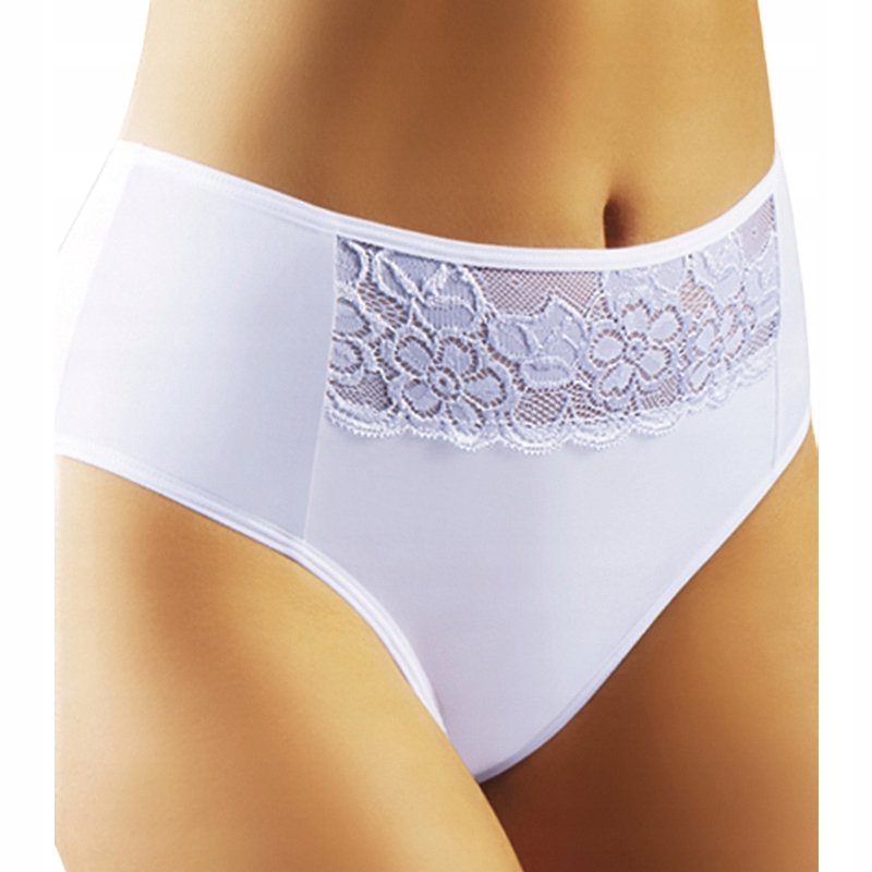 Majtki damskie Figi Emili Comfort CHITA Biały 2XL Rozmiar XXL
