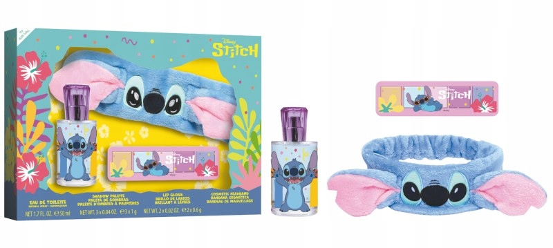 Dárkový set Stitch Edt 50 ml čelenka oční stíny