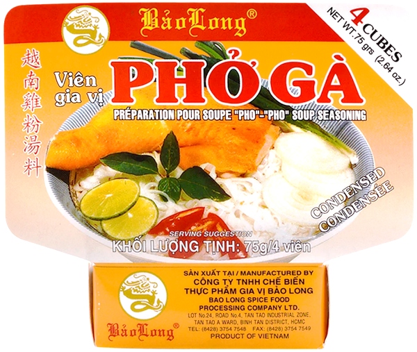 

Kostki bulionowe Pho Ga drobiowe, 4 szt. Bao Long
