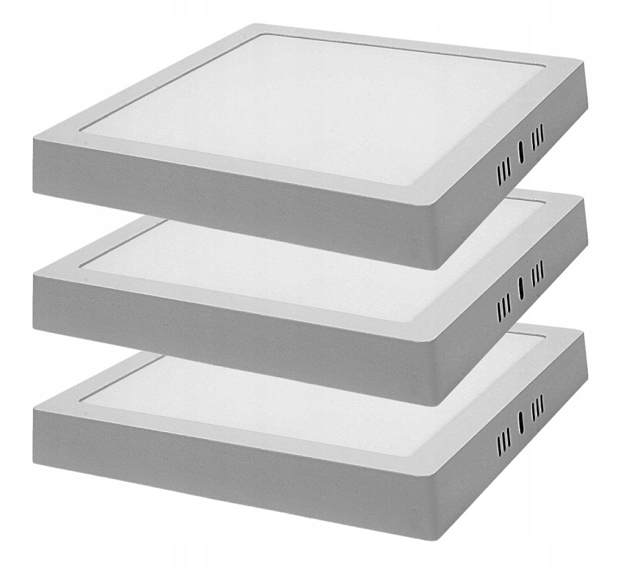 

3x Panel Led Natynkowy Plafon Niemrugający 24W CCD
