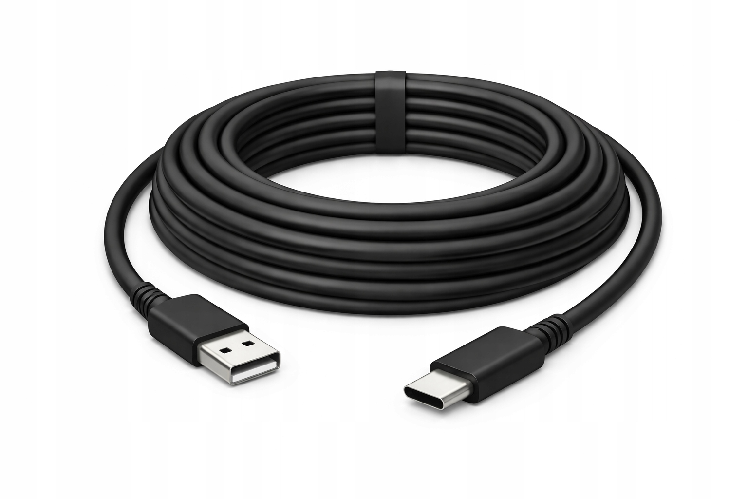 Kabel Do Telefonu 2m Usb-a Usb-c 20W Sieciowy Czarny Do Ładowania