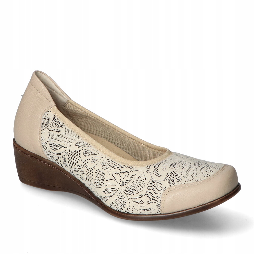 Polobotky Kosela 1753 Béžová lico+semiš 40