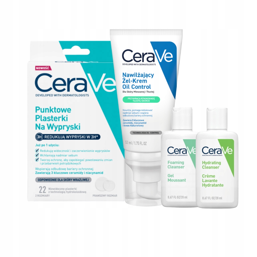 CeraVe Plasterki na niedoskonałości, Żel-Krem Oil Control