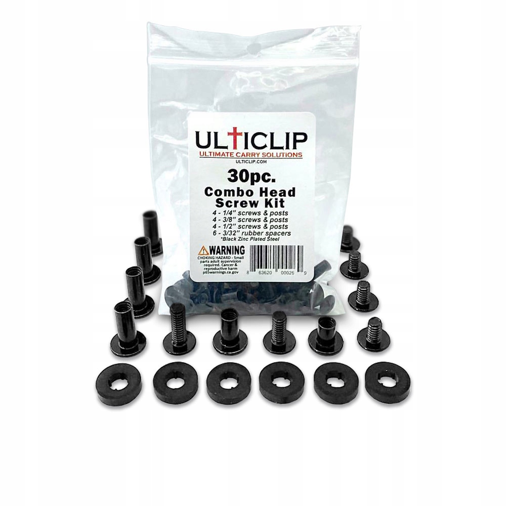Zestaw Ulticlip Combo 30 szt. Head Screw Kit