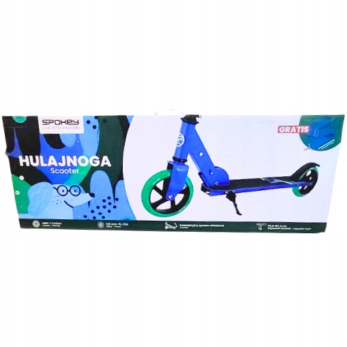 Spokey Hulajnoga dwukołowa Niebiesko-zielona