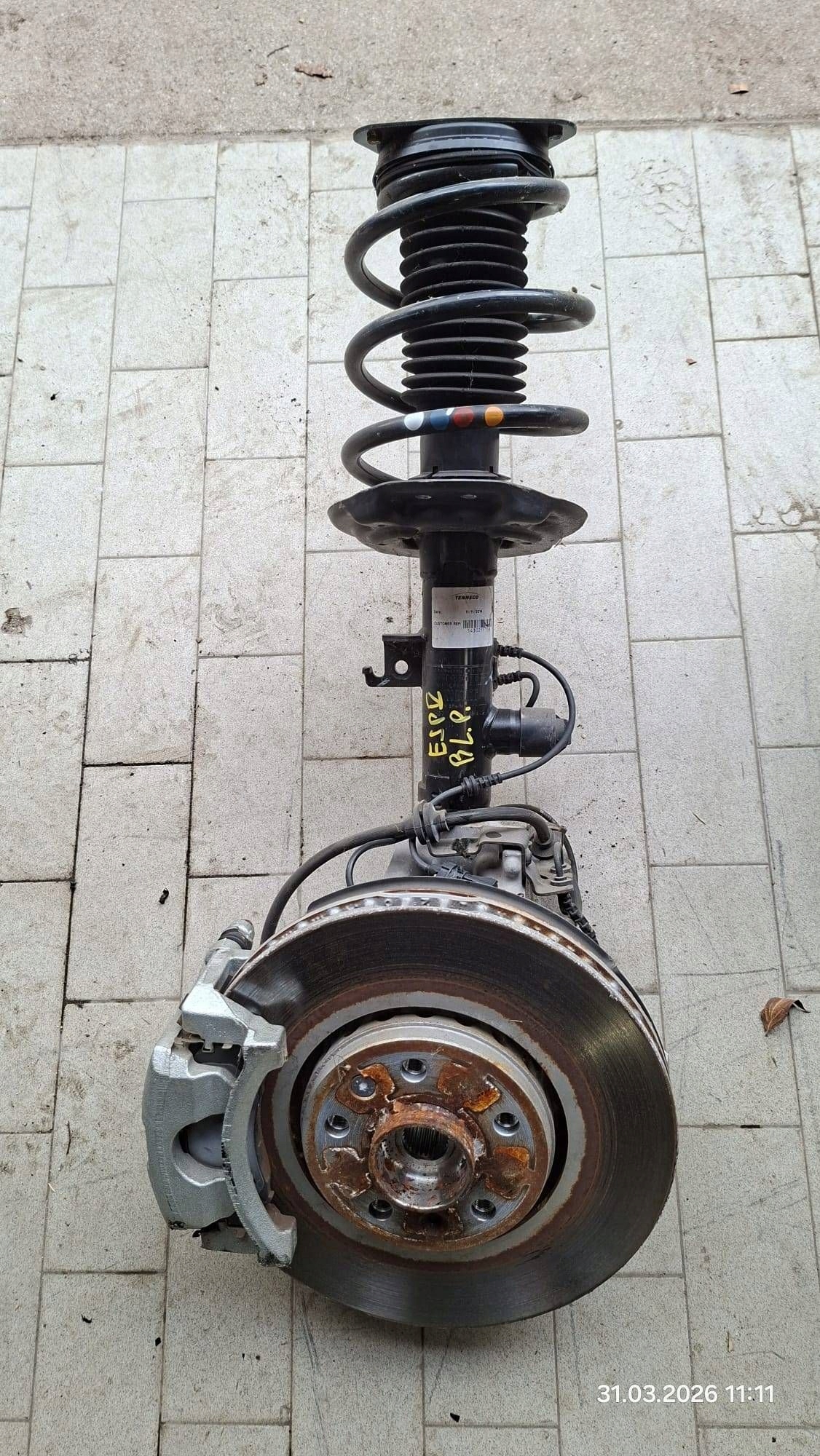 McPherson swing front side left Renault Espace V (RFC) 543021115R
