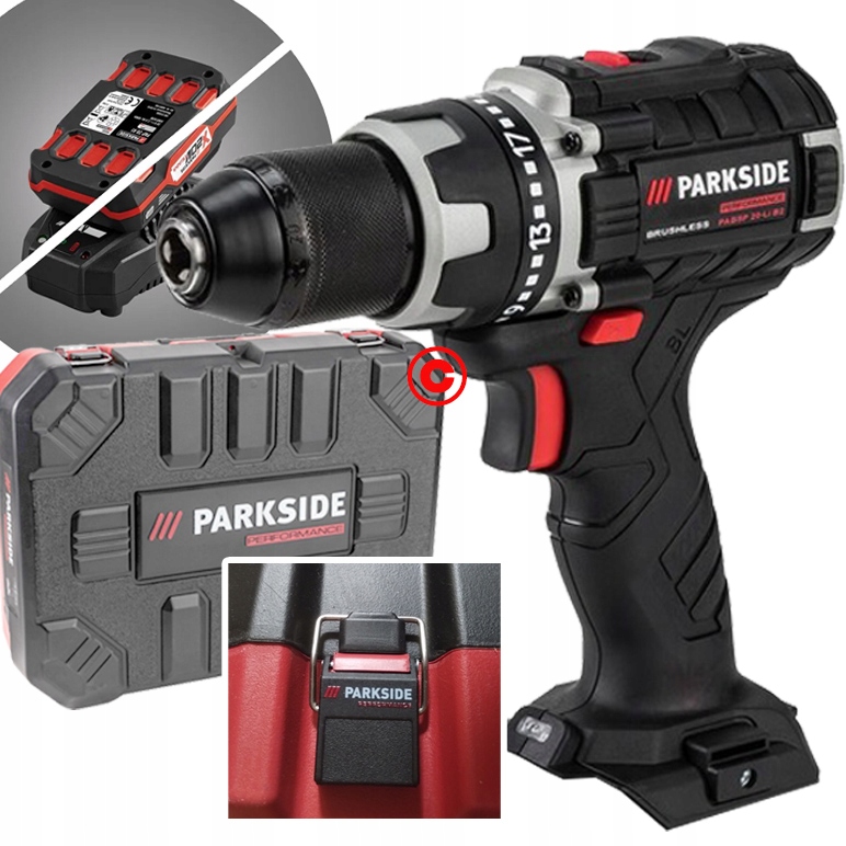 Parkside Wiertarka akumulatorowa 60 Nm 20V Pabsp Bezszczotkowa Nowa