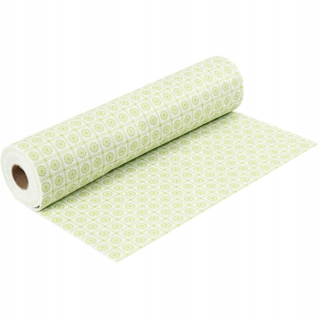 Plst W: 45 cm L: 5 m Zelené květy