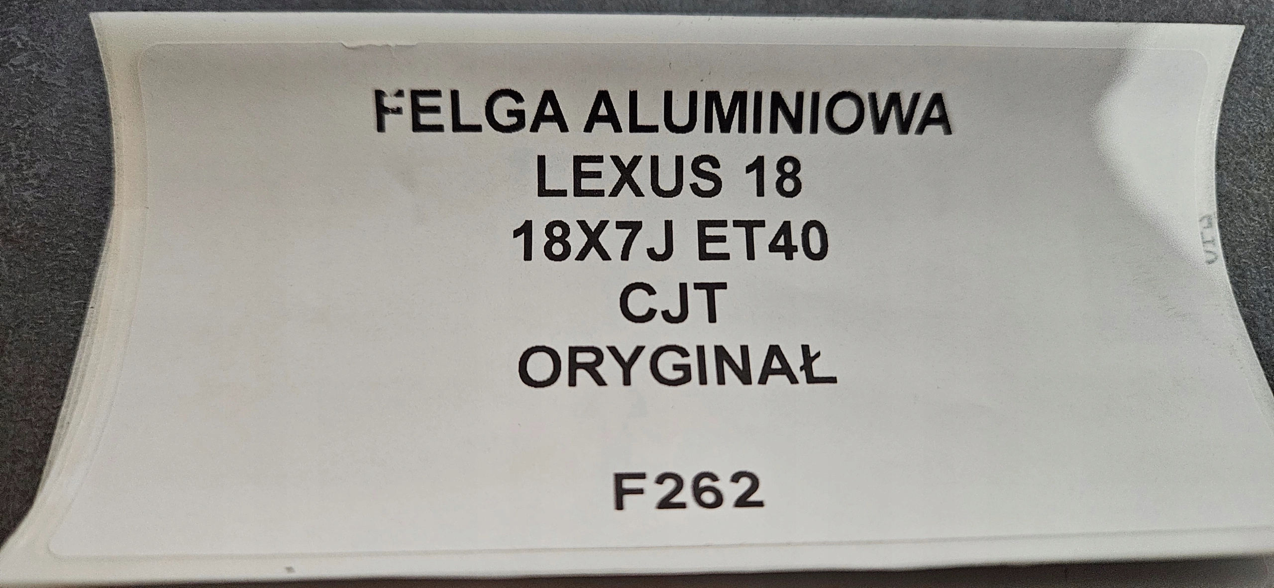 disk hliníkový LEXUS 18X7J ET40 originál CJT