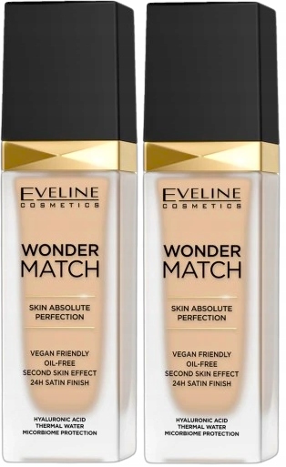 2 x Eveline Fluid Wonder Match Č. 10 Efekt dokonalého krytí Lehká formule