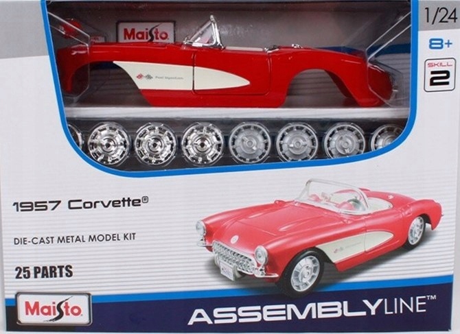 Chevrolet Corvette 1957 1:24 pro skládání Maisto