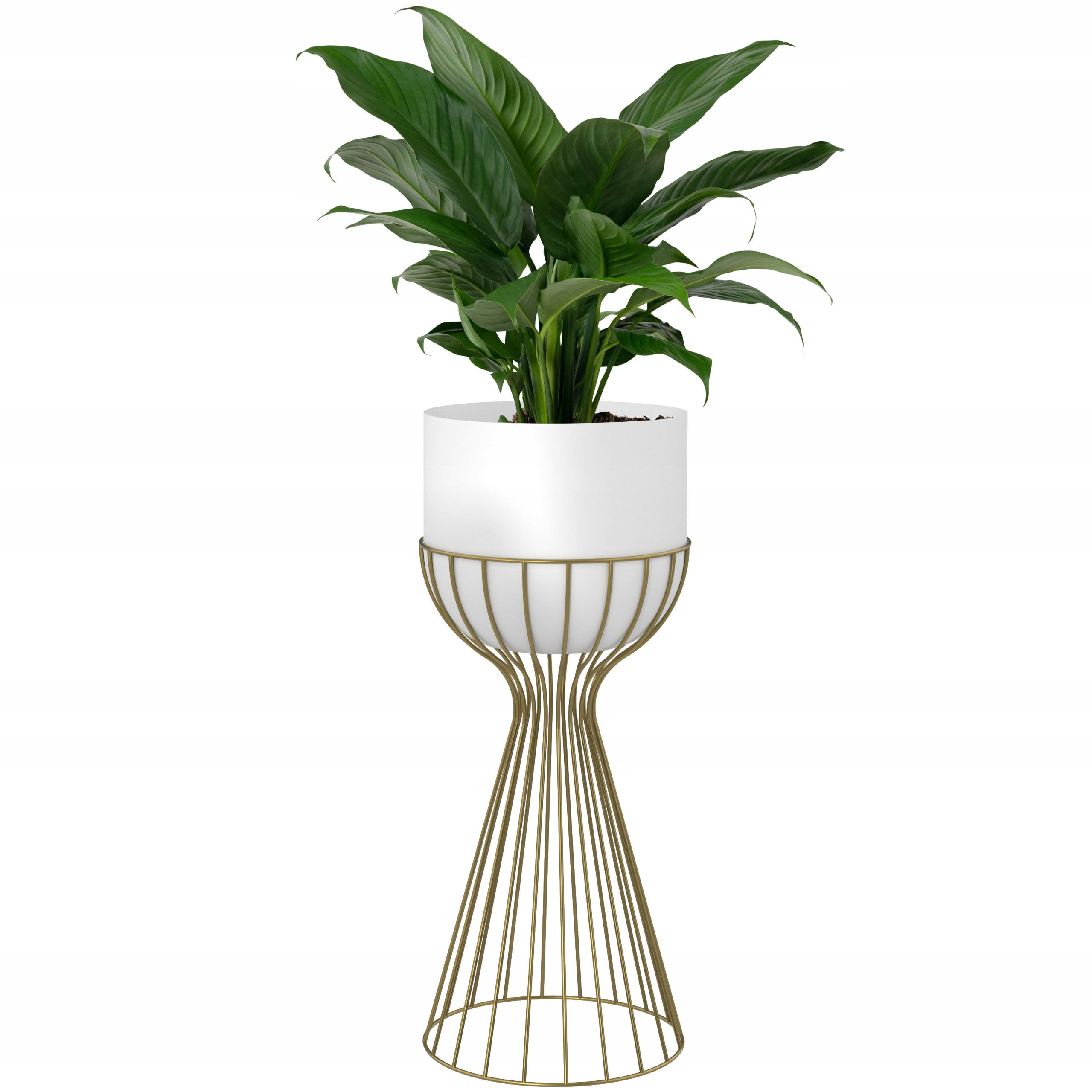 

Kwietnik metalowy stojący Loft Design Gold 46cm