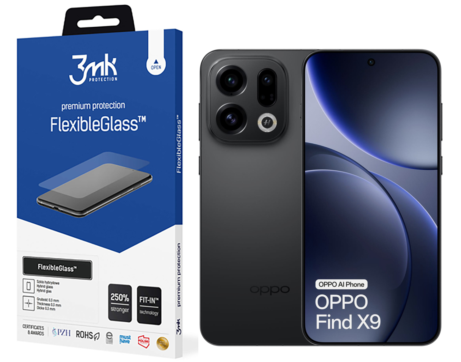 Sklo sklo Flexibleglass 3MK pro Oppo Find X9