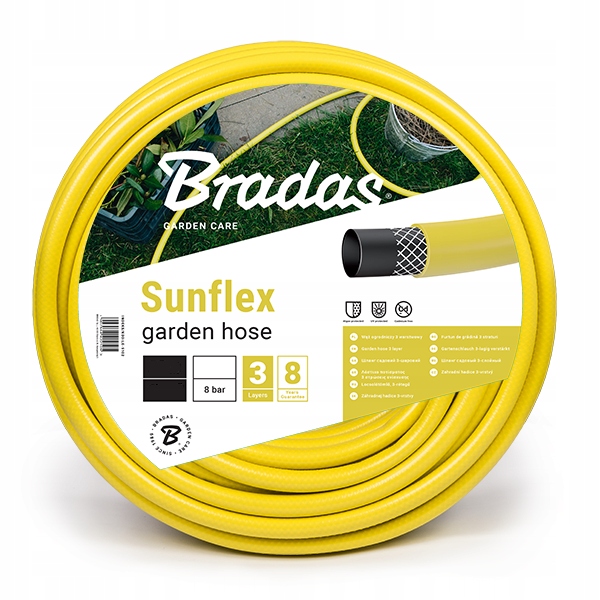

Bradas Wąż Ogrodowy 30m Sunflex 3 Warstwowy 1/2"
