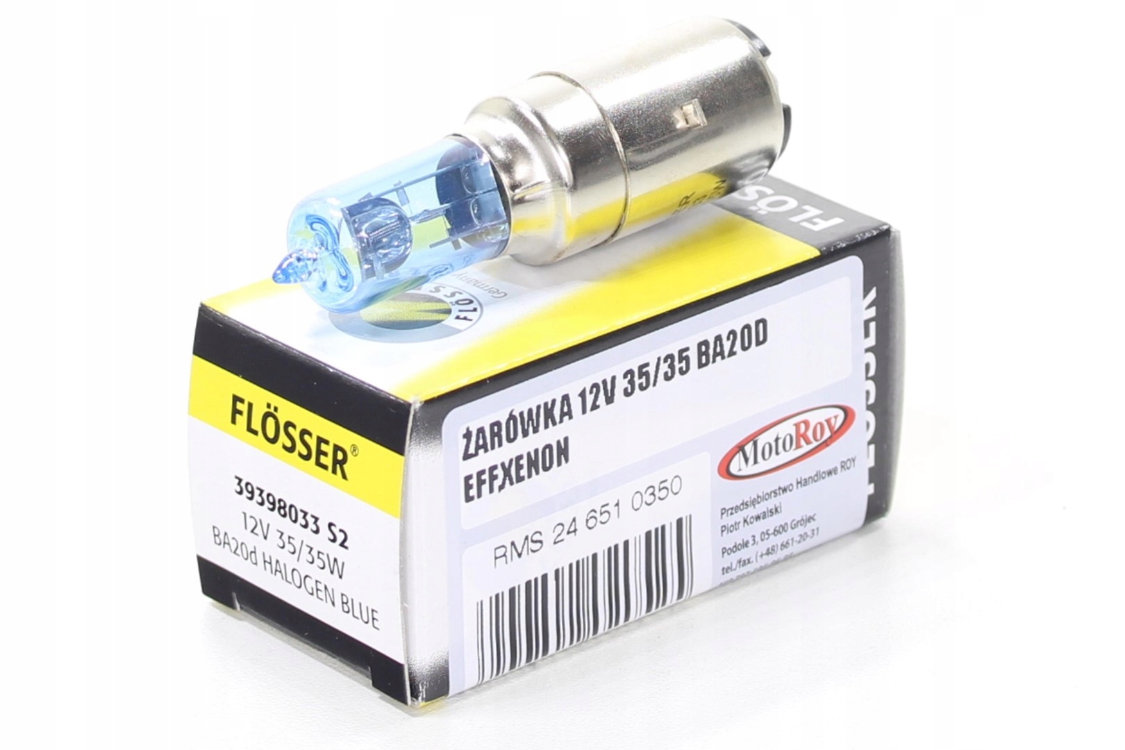 ŻARÓWKA 12V 35/35 BA20D EFF,XENON (BRAK ECE)