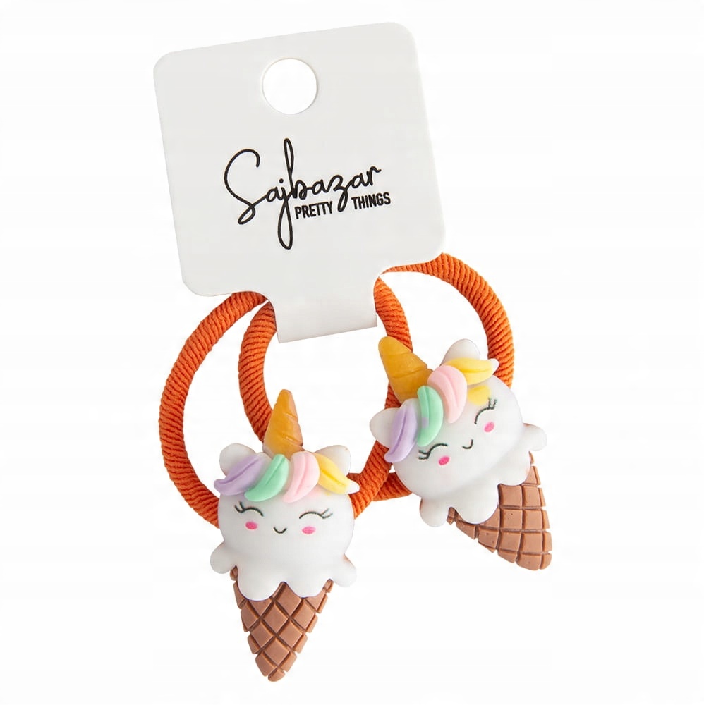 

Zestaw komplet gumek do włosów jednorożec lody