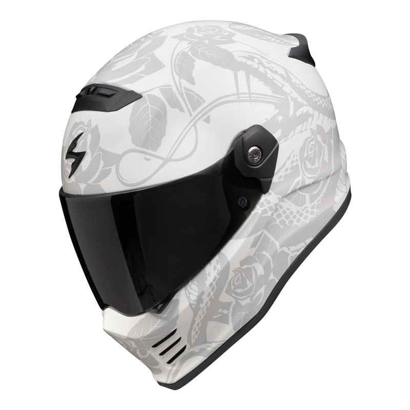 Prilba Scorpion Covert Fx Dragon Mattight Grey-Silver šedá strieborná Darčeky