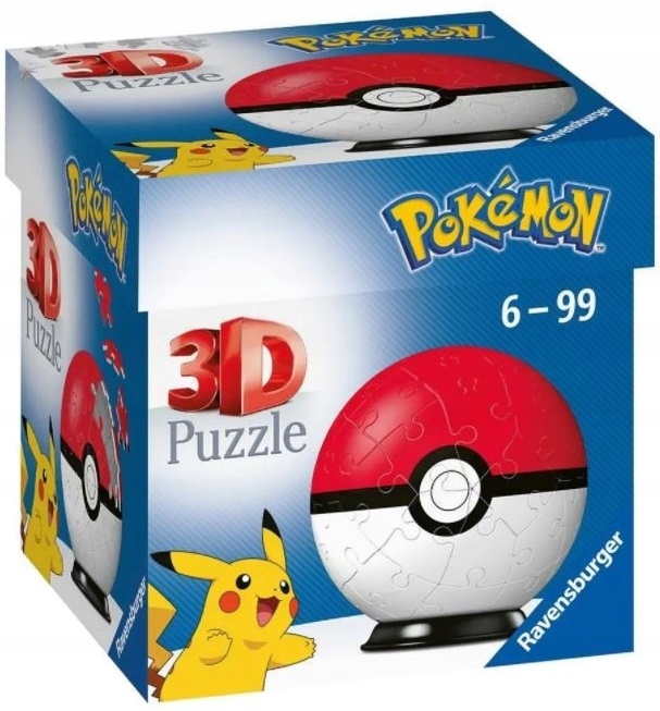 

Puzzle 3D Ravensburger Pokemon Kula 55 elementów