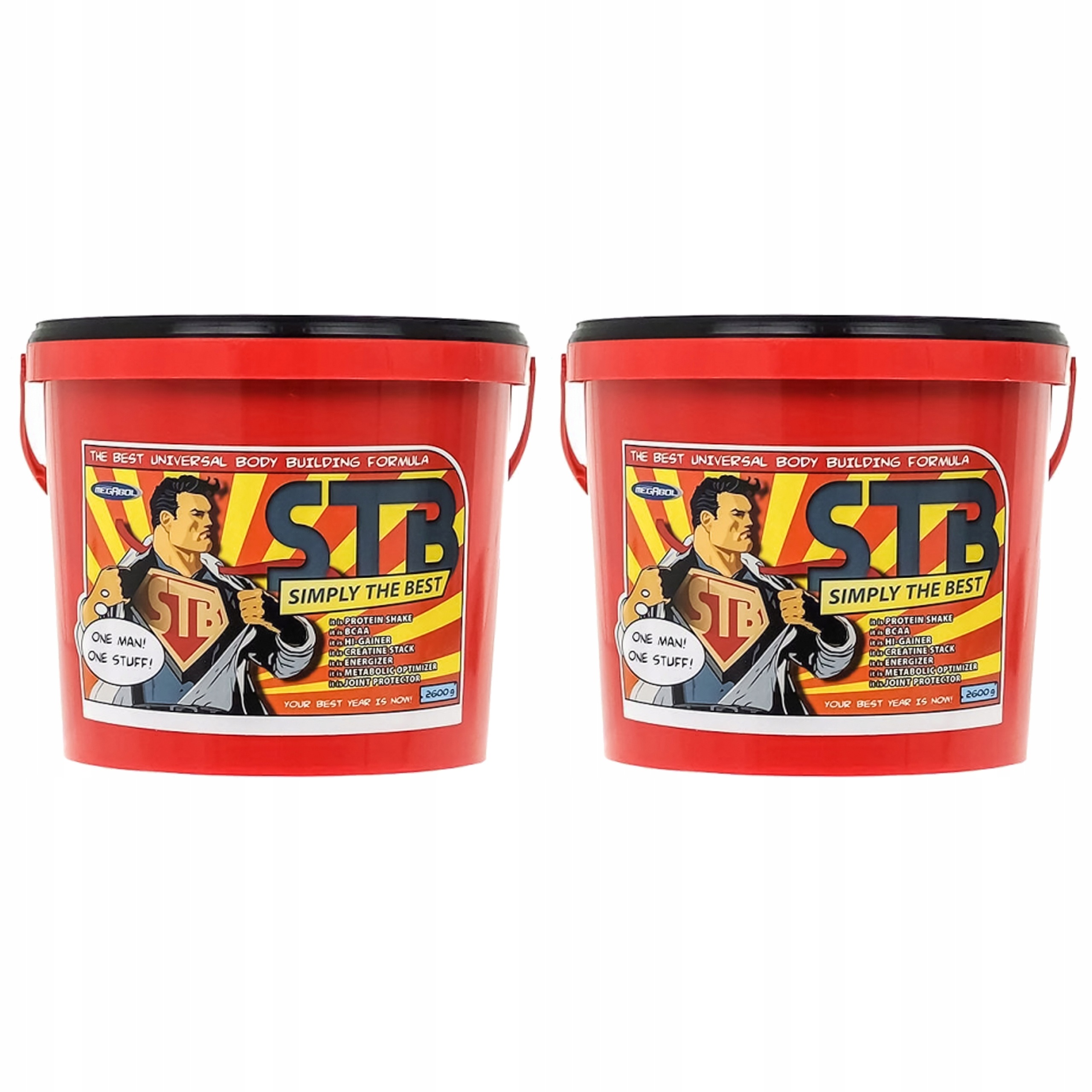 2x Bílkoviny Sacharidy Kreatin 3 Formy Bcaa Hmotnost Síla Stb Megabol