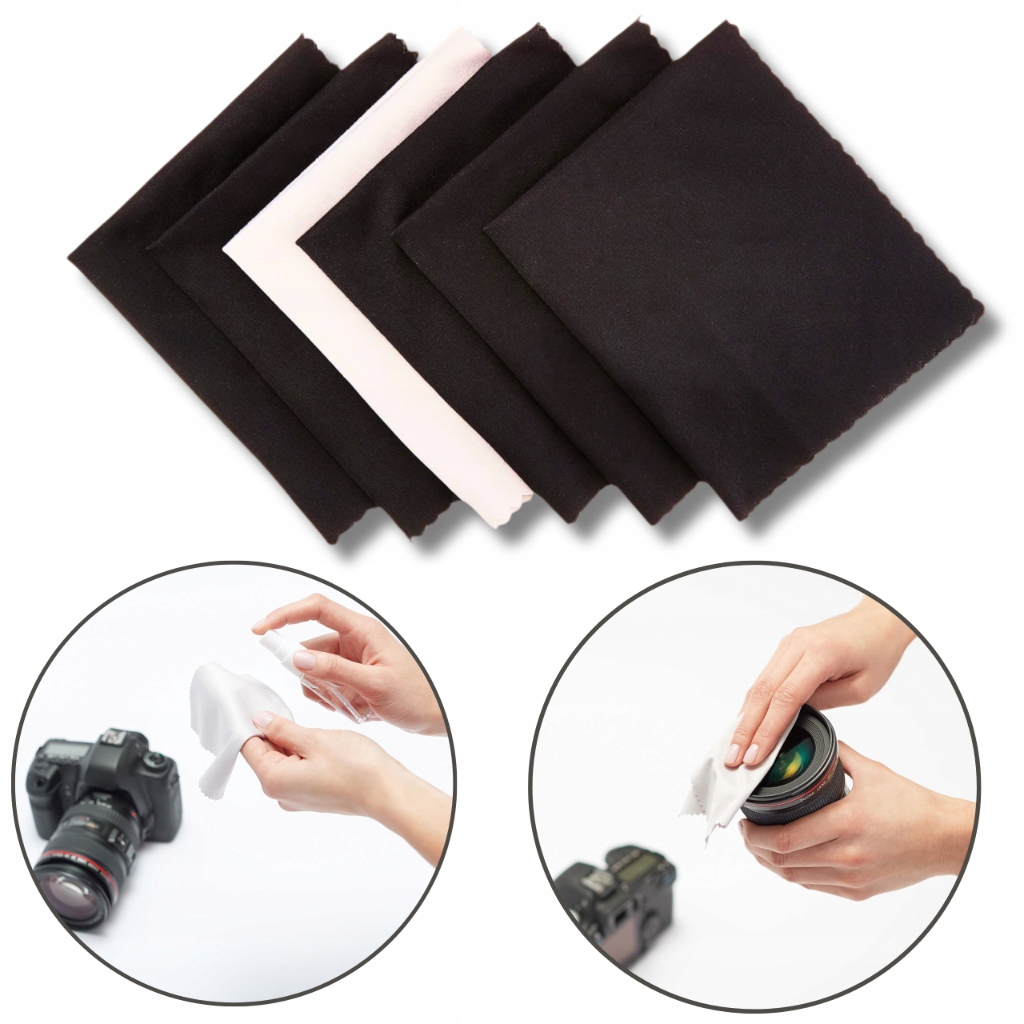6x ŚCIERECZKI Z MIKROFIBRY MIĘKKA do Okularów Elektroniki Ekranów Telefonu