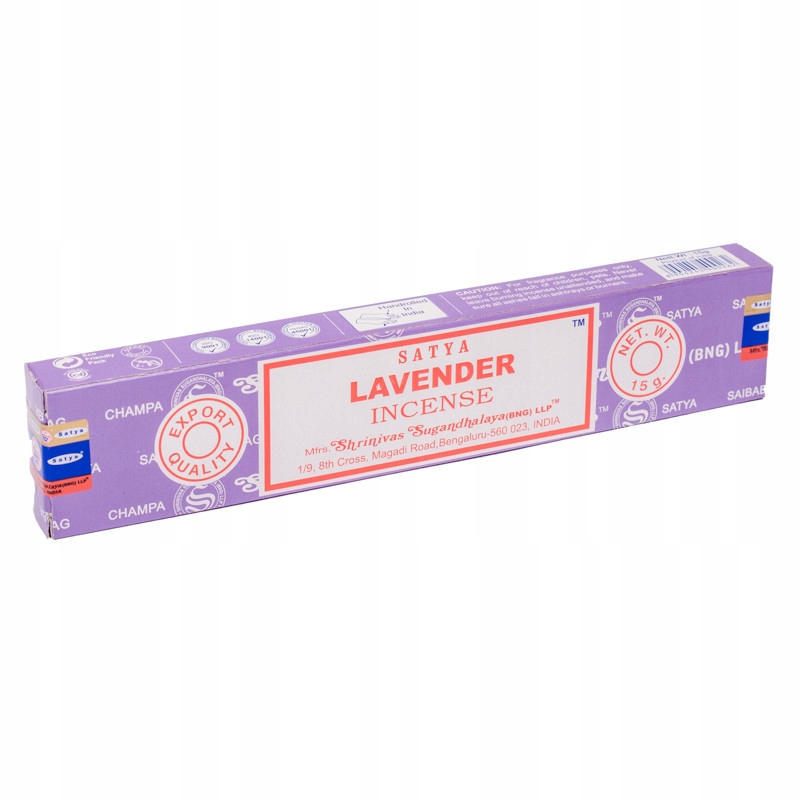 

Kadzidła Lawendowe Lavender 15g Satya Kojące