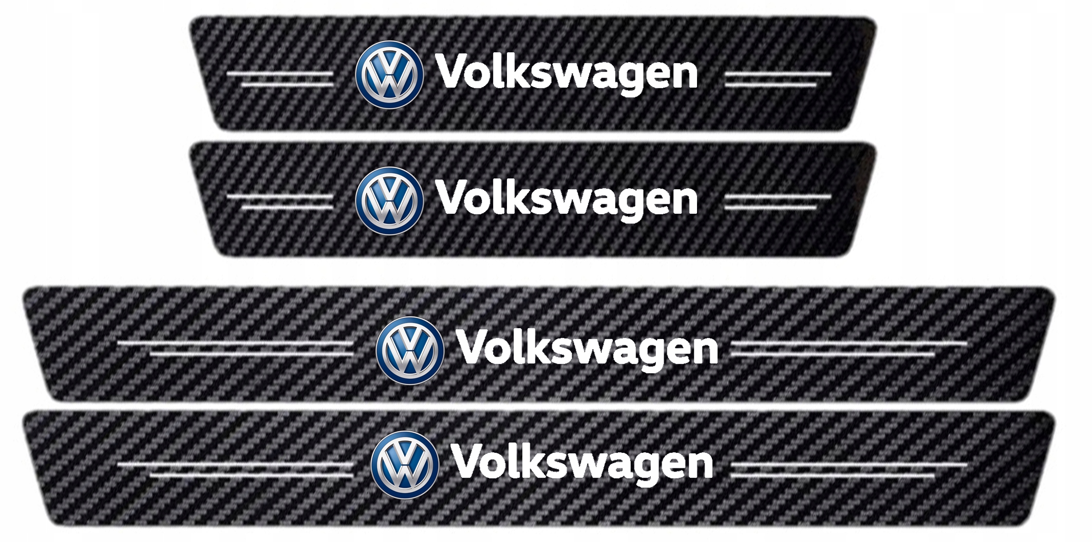 

Osłona naklejka na progi Volkswagen Carbon