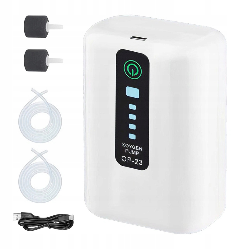 Levně Provzdušňovač Akvária Pumpa S Regulací Tichá Výkonná 2W 90L/h