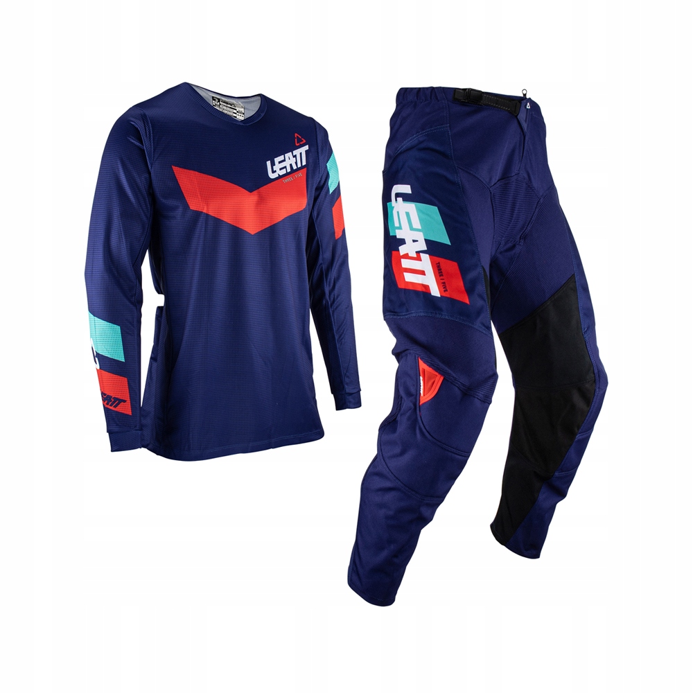 Leatt Sada Tričko Nohavice Moto Ride Kit 3.5 Červená Modrá/červená M