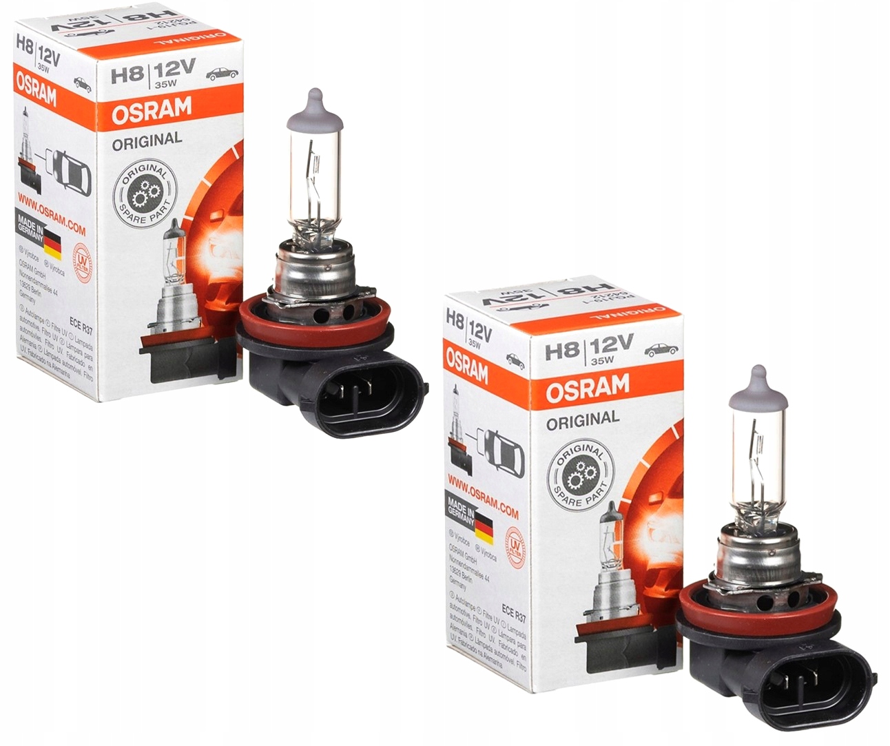 2x Żarówki Osram Classic H8 12V 35W