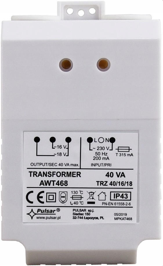 

Pulsar AWT468 Transformator Trz 40/16/18