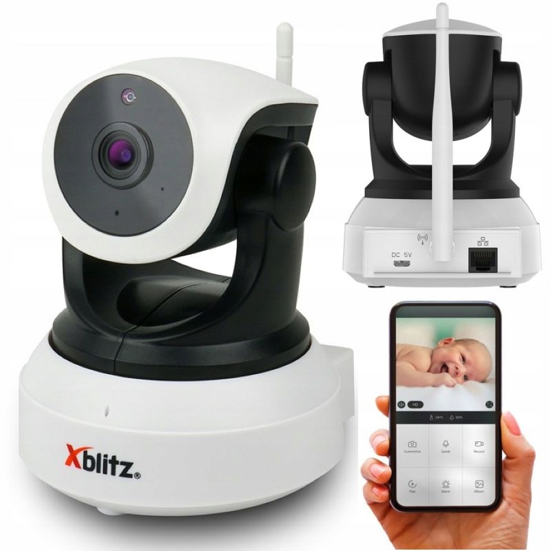 Kamera Ip Obrotowa Monitoring Do Domu Biura Niania Xblitz iSEE 2 WiFi