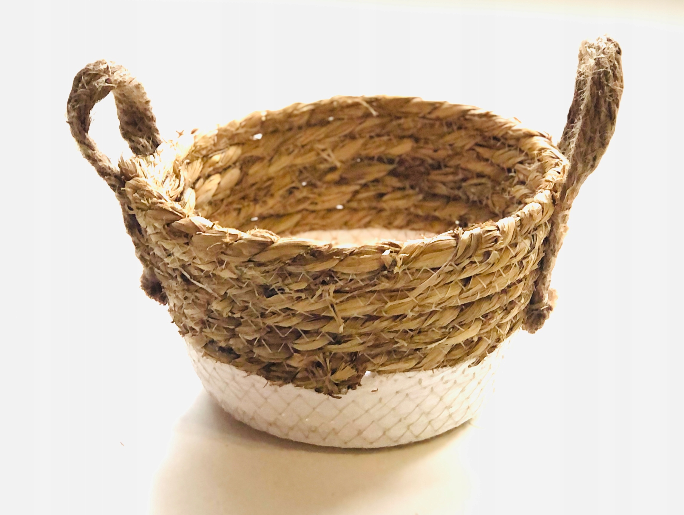 kosz koszyk pleciony sznurkowy boho loft trawa