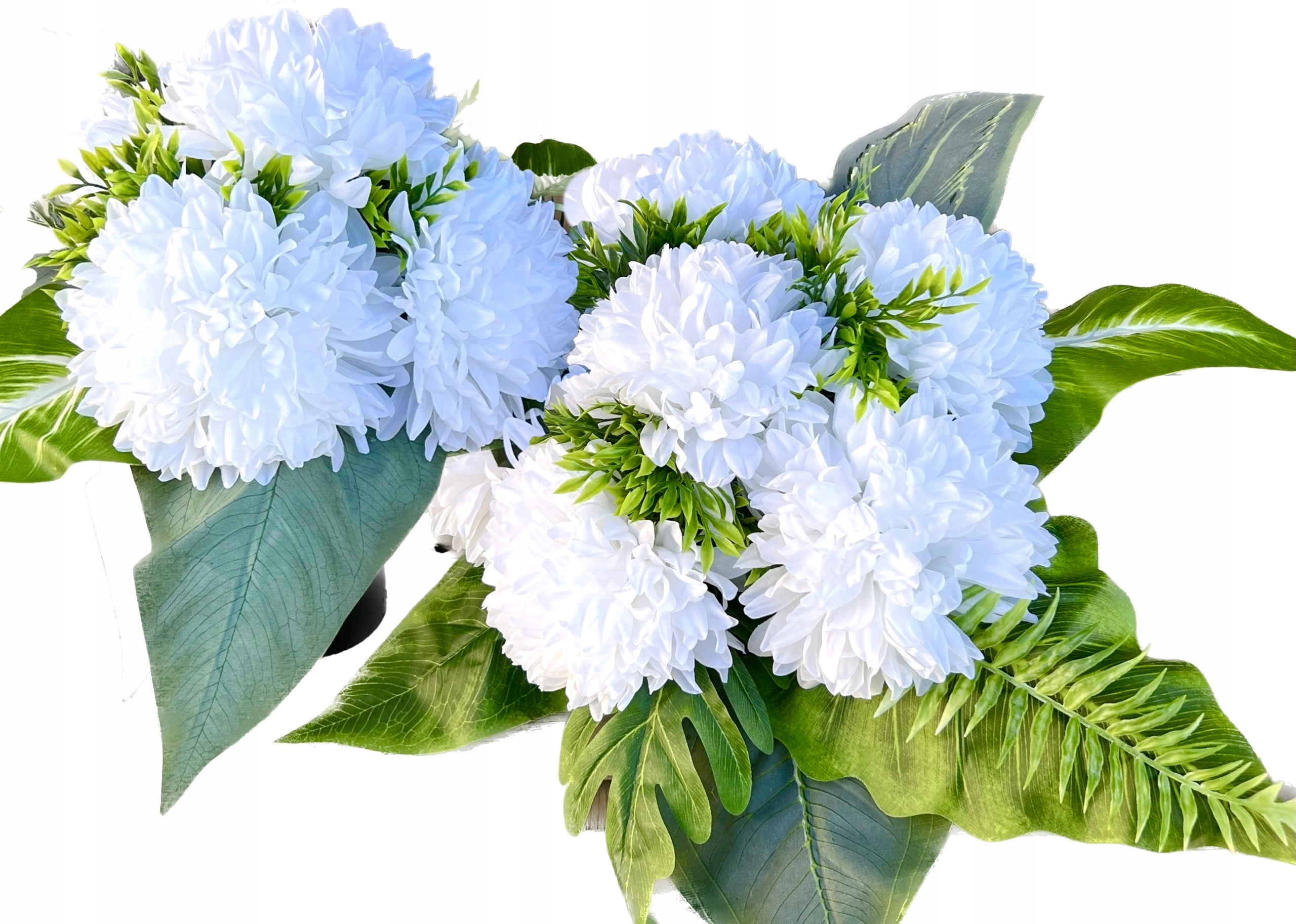 Wiązanka + Bukiet ZESTAW chryzantemy na cmentarz