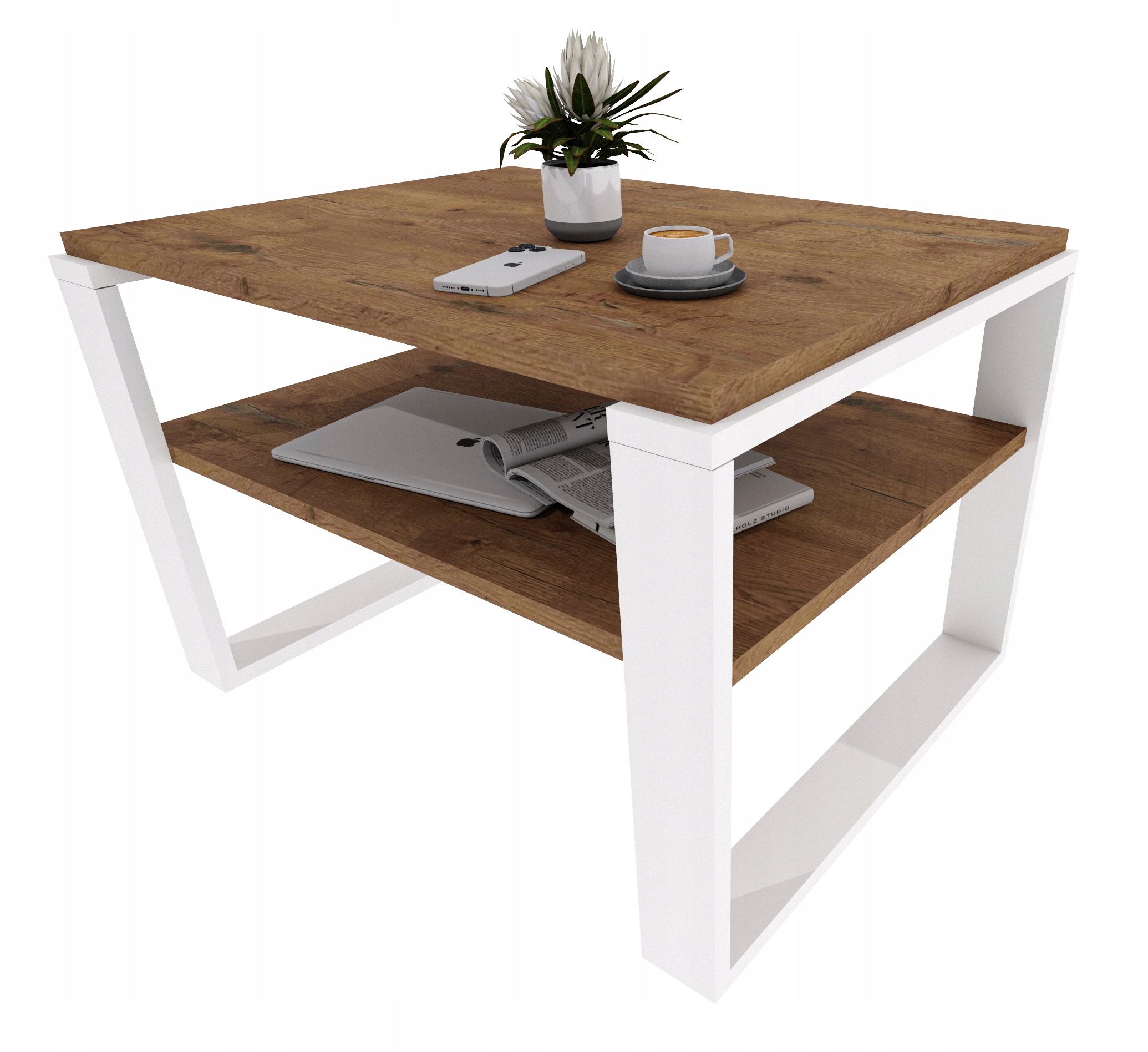 Kaja stolek exkluzivní dubové dřevo lancelot retro loft akce