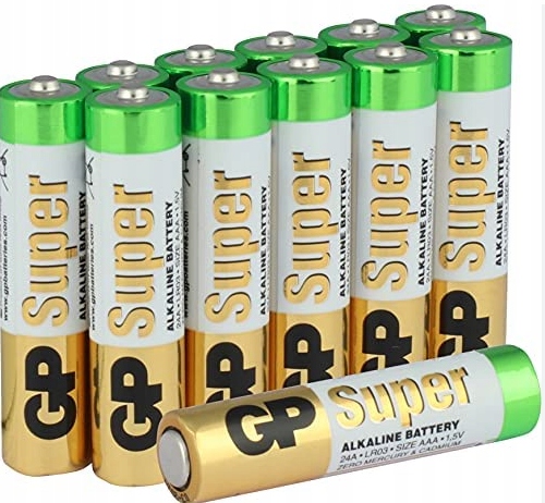 

12x Gp Alkalin Bateria Alkaliczna Aaa LR3 R3