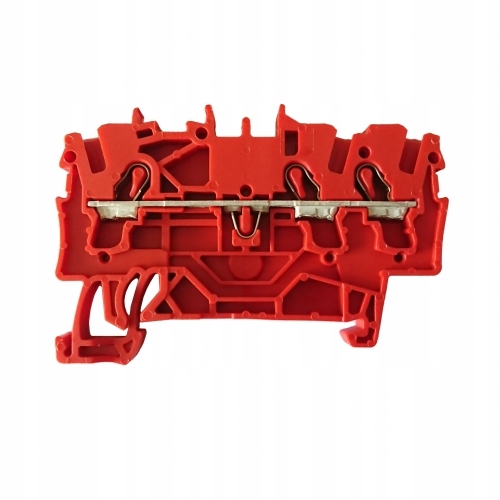 Złączka szynowa 3-przewodowa czerwona 2002-1303