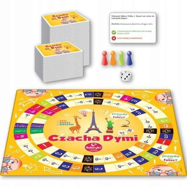 RODZINNA GRA dla Dzieci Czacha Dymi PLANSZOWA Typ Podstawa