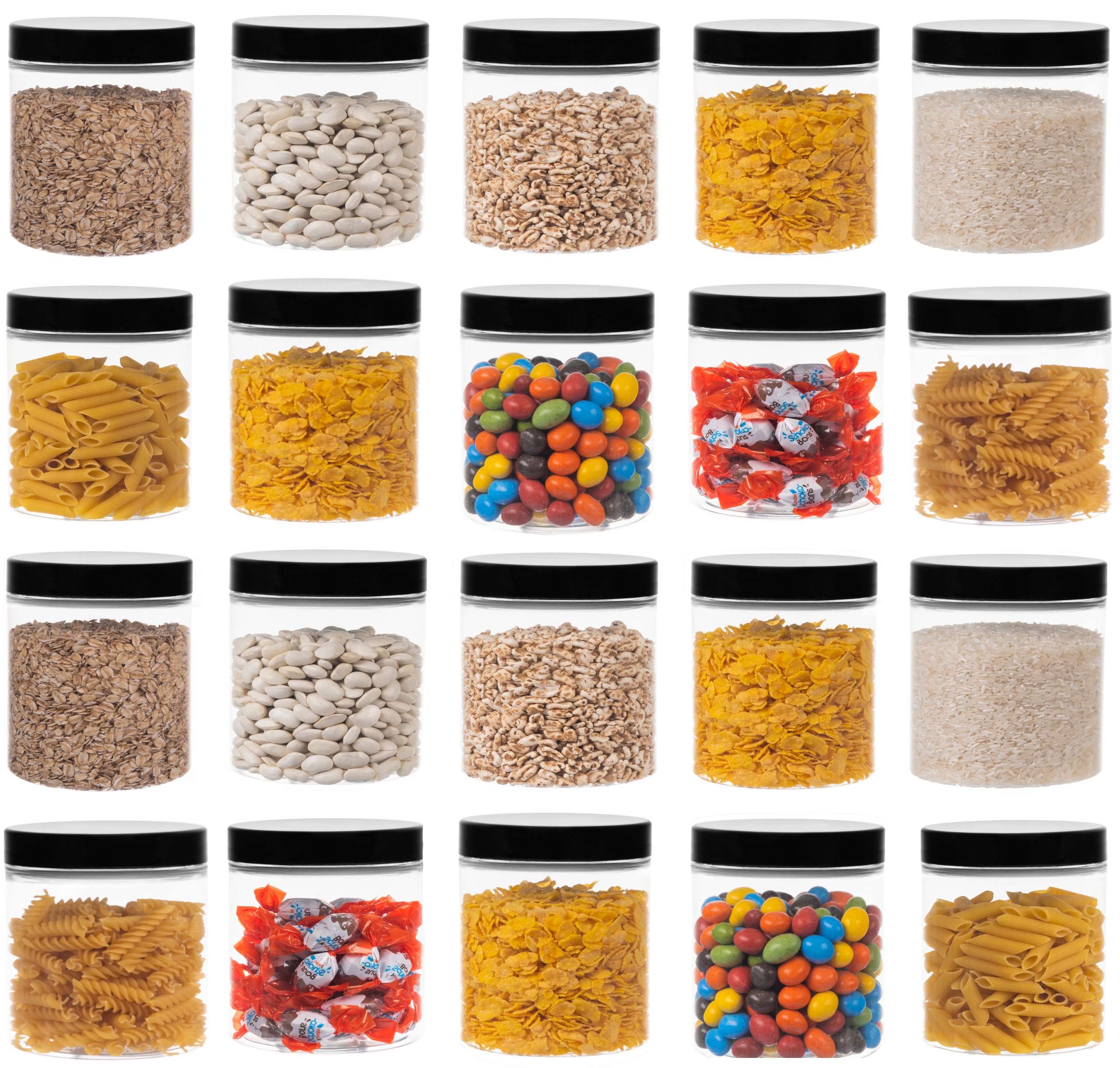 

Słoik Pojemnik 200ml Plastikowy Pet 24 szt