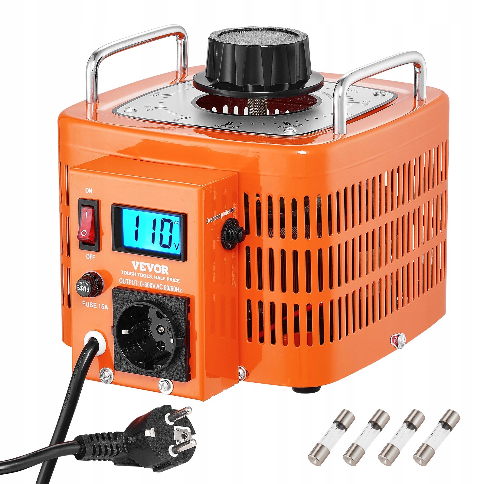 Transformátor striedavého napätia 3000VA 0-300V 10A – regulácia striedavého napätia