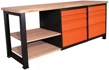 Průmyslový Garážový Pracovní Stůl Pro Dílnu 210X68X83 P-2114